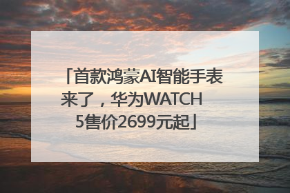 首款鸿蒙AI智能手表来了，华为WATCH 5售价2699元起