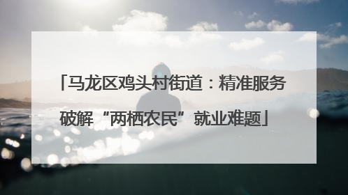 马龙区鸡头村街道：精准服务破解“两栖农民”就业难题