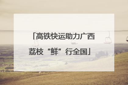 高铁快运助力广西荔枝“鲜”行全国