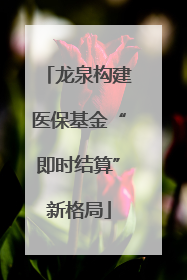 龙泉构建医保基金“即时结算”新格局