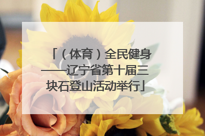 （体育）全民健身——辽宁省第十届三块石登山活动举行