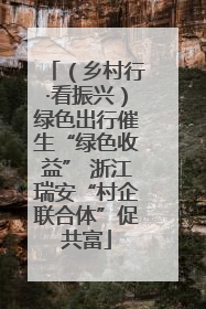 （乡村行·看振兴）绿色出行催生“绿色收益” 浙江瑞安“村企联合体”促共富