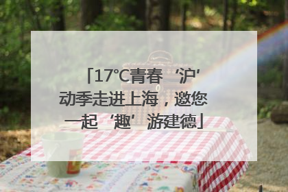 17℃青春‘沪’动季走进上海，邀您一起‘趣’游建德