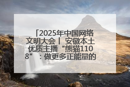 2025年中国网络文明大会丨 安徽本土优质主播“熊猫1108”：做更多正能量的事情 带给大家快乐