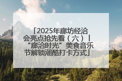 2025年廊坊经洽会亮点抢先看（六）丨“廊洽时光”美食音乐节解锁潮酷打卡方式
