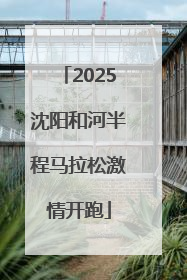 2025沈阳和河半程马拉松激情开跑