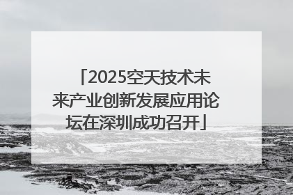 2025空天技术未来产业创新发展应用论坛在深圳成功召开