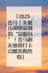 2025贵马｜来观山湖做最靓的“显眼包”！贵马跑友赛前打卡点燃奔跑热情