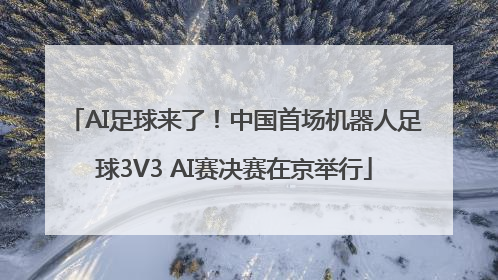 AI足球来了！中国首场机器人足球3V3 AI赛决赛在京举行